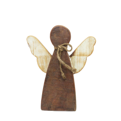 Anioł z drewna egzotycznego 28cm